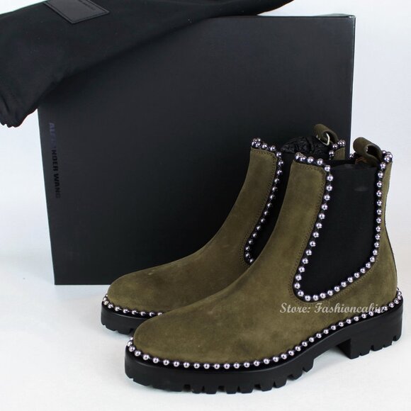 NEW ALEXANDER WANG Studded Booties - Picture 1 of 15